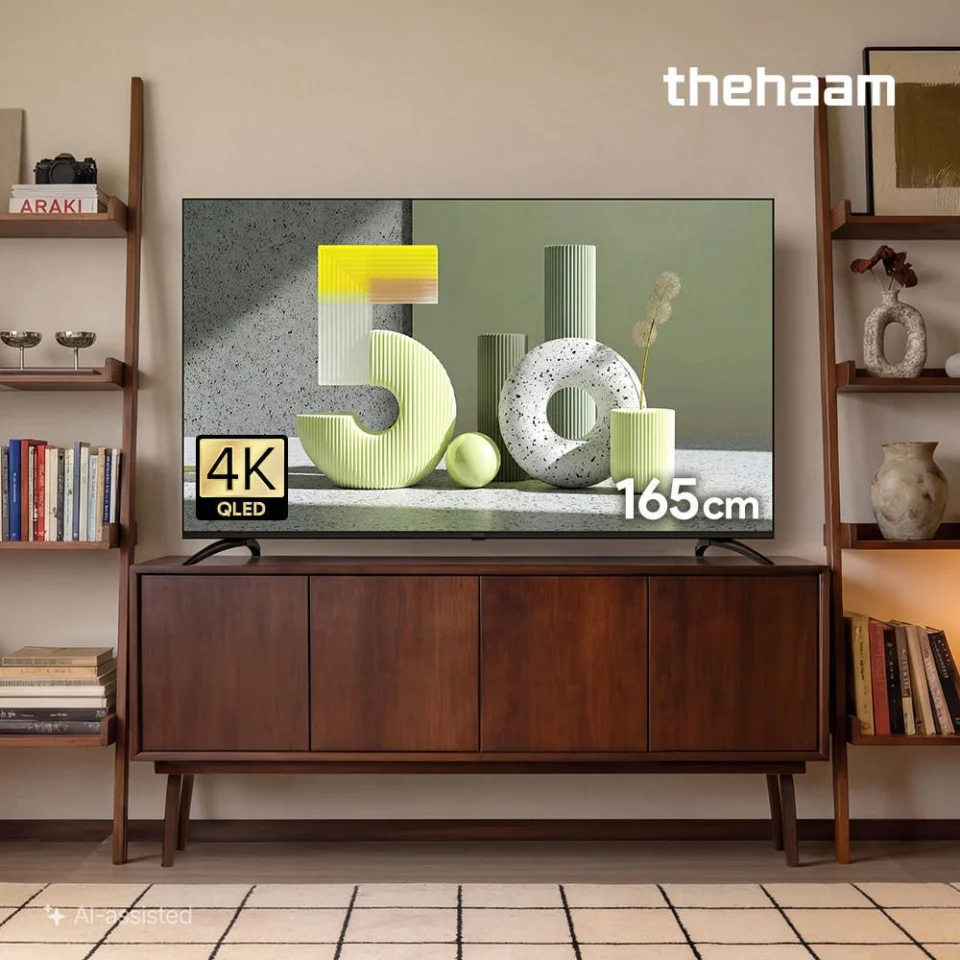 더함 스마트 구글 티비 165cm(65인치) QLED 120Hz 직접설치